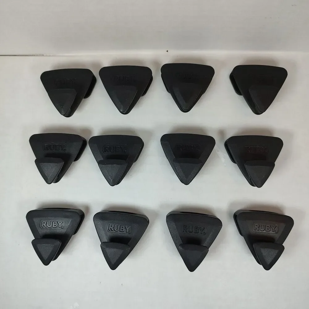 12 Pack Ruby Space Saver Triangles Closet Organizer Cascading Hanger Hooks USED